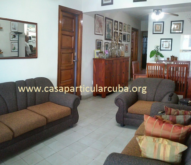 'Living room' Casas particulares are an alternative to hotels in Cuba.